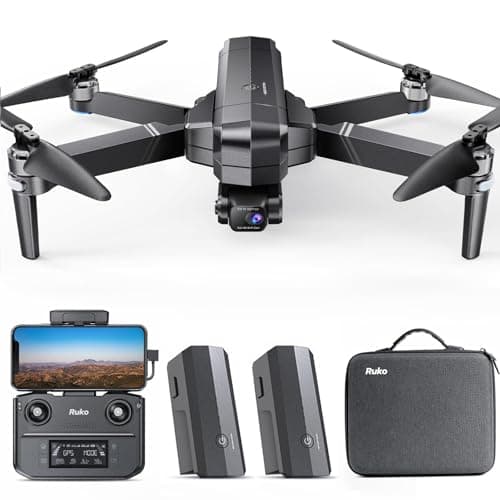 Ruko F11GIM2 Drones with Camera for Adults 4K, 64Mins Flight Time, Gimbal & EIS 4K Camera, 16404ft Digital video Transmission, GPS Auto-return Professional Quadcopter, Level 6 Wind Resistance - Image 1