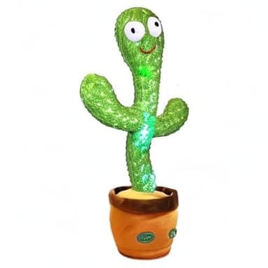 Pbooo Dancing Talking Cactus Mimicking Toy,Talking Repeat Singing Sunny Cactus Toy 120 Pcs Songs for Baby 15S Record Your Sound Sing+Dancing+Recording+LED - Image 10