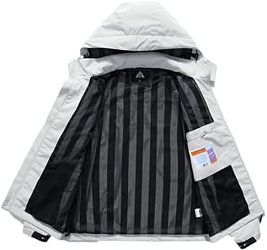 MOERDENG Women's Waterproof Rain Jacket Lightweight Raincoat Hooded Hiking Jacket Softshell Windbreaker - Image 5