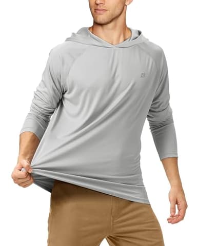 Roadbox UPF 50+ Fishing Shirts for Men Long Sleeve Sun Protection Lightweight Outdoor UV Hiking Shirts - Image 2
