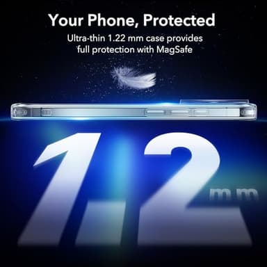 ESR for iPhone 15 Pro Max Case, Compatible with MagSafe, Military-Grade Protection, Resists Yellowing and Scratches, Magnetic Phone Case for iPhone 15 Pro Max, Zero Series, Clear - Image 2