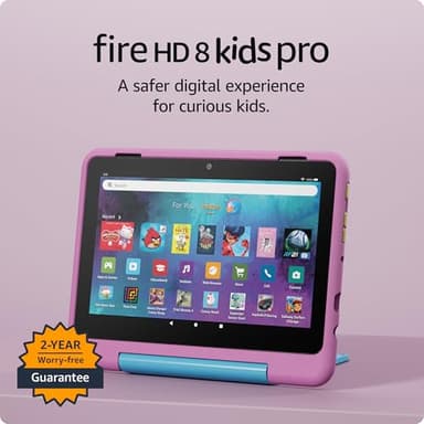 Amazon Fire HD 8 Kids Pro tablet (newest model), ages 6-12. Bright 8" HD screen, includes ad-free content, parental controls, 13-hr battery, slim case for older kids, 32GB, Jungle Cat - Image 7