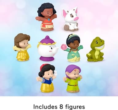 Fisher-Price Little People Toddler Toys Disney Princess Story Duos 8-Piece Figure Set for Pretend Play Kids Ages 18+ Months - Image 3