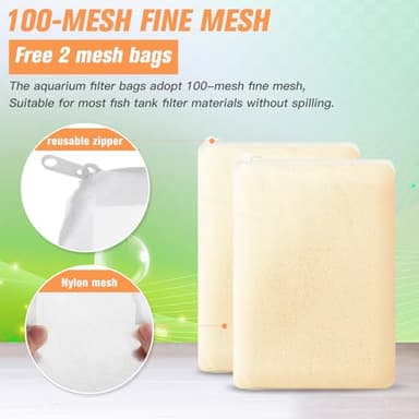WDEFUN Aquarium Filter Media, 300 ml 2 Packs with Free Mesh Bag Organic Filtration Resin, Remove Driftwood Tannins Suitable for Freshwater and Saltwater Fish Tank - Image 7