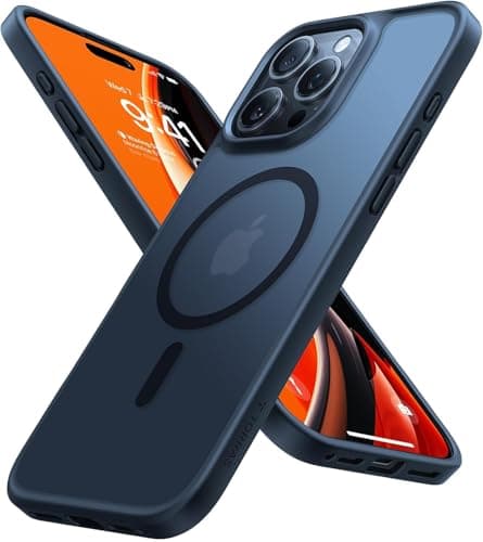 TORRAS Magnetic Shockproof for iPhone 16 Pro Max Case, [Fit for MagSafe] [Military-Grade Drop Tested] Translucent Slim Protective for iPhone 16 Pro Max Case Anti-Fingerprint Anti-Scratch, Black - Image 1