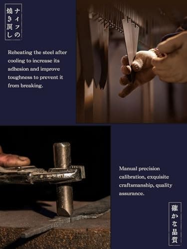 HOSHANHO 8 Inch Japanese Gyuto Chef Knife, 9 Layers 10Cr15CoMoV High Carbon Steel Kitchen Knife, Professional Hand Forged Cooking Knife with Ergonomic Rosewood Handle - Image 7