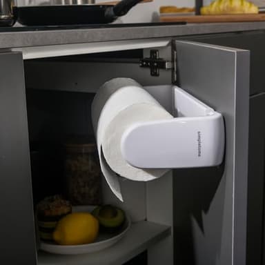 simpletome Paper Towel Holder ONE Hand Tear Adaptive Tension Arm Adjustable Length 9.4-11inch/24-28cm (White) - Image 9