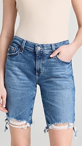 AG Jeans Women's Nikki Mid Rise Relaxed Skinny Short, 19 Years Afterglow, Numeric_28 - Image 2