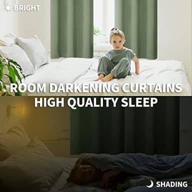 BGment Room Darkening Curtains 120 Inches Long - Grommet Thermal Insulated Drapes Window Treatment Curtains for Bedroom, 2 Panels, 52 x 120 Inch, Grass Green - Image 4
