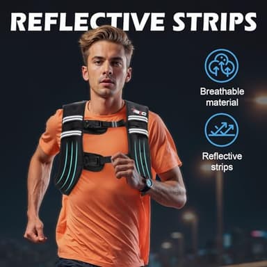 Weighted Vest Woman, 12 LB Womens Weight Vest for Walking, Strength Training Weight Vests for Men, Reflective Stripe Fitness Vest for Workout Running Jogging - Image 3