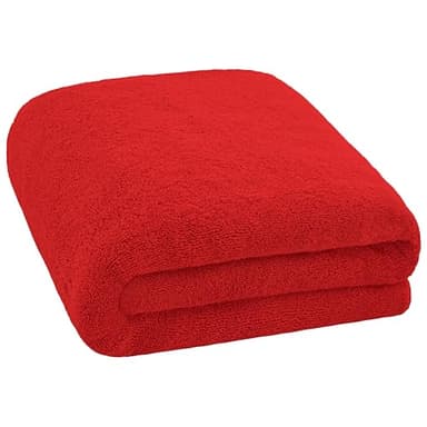 Cotton Paradise 100% Cotton 40x80 Oversized Bath Sheet, Extra Large Turkish Bath Towels for Bathroom, Red Bathsheet - Image 4