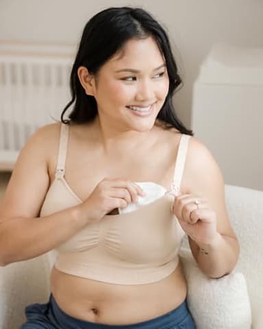 Kindred Bravely Organic Reusable Nursing Pads, Washable, for Breastfeeding & Leaking with Carry Bag, 10 Pack 4.5" D (Twilight Regular) - Image 2