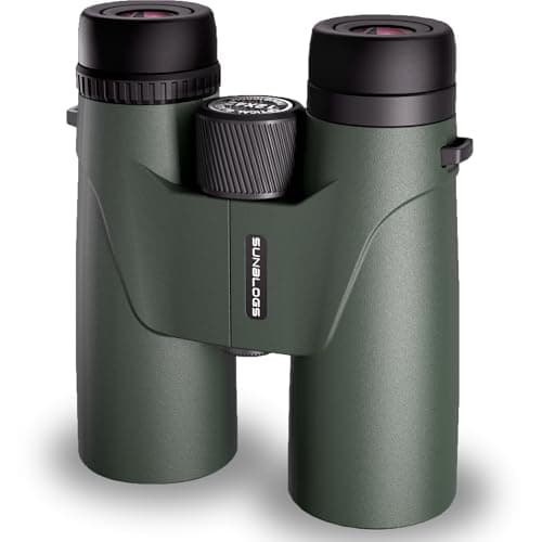 12x42 HD Binoculars for Adults High Powered, Super Bright BAK4 Prism Waterproof Binoculars with Low Light Vision for Bird Watching Outdoor Hunting Travel Hiking Sports Stargazing Cruise (Green) - Image 1