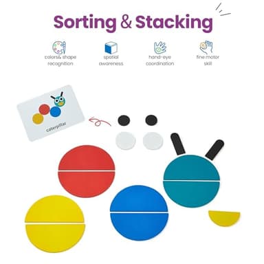 LiKee Open Ended Wooden Shape Puzzles (36 Blocks&60 Cards) for Toddlers 3+ Years Old, Montessori Development Toys Preschool Education Activity Travel Toy Board Games for Kids 4-8 Yrs - Image 2