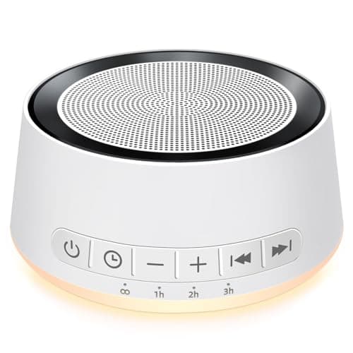 Sound Machine White Noise Machine with 30 Soothing Sounds 12 Colors Night Light Sleep Machine for Baby Kids Adults Brown Nosie Machine Pink Noise Machine with 32 Volume Levels for Office Home Travel - Image 1