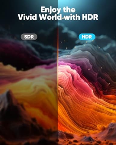 Highwings 4K HDMI Cable 6.6FT/2m | High-Speed HDMI 2.0 Quality Cord 4K@60Hz, Braided Nylon & Gold Connectors, HDR, Ethernet, ARC, 3D, HDCP 2.2, Compatible for PS-5/4/3/ HDTV/Monitor/DVD/Streaming - Image 5