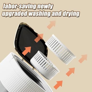 Portable Washing Machine, 11.5L Capacity Laundry Mini Washing Machine with 3 Wash Mode, Portable Washer Machine with Compact Design for Apartments, Travel, Dorms & Small Spaces - Image 6