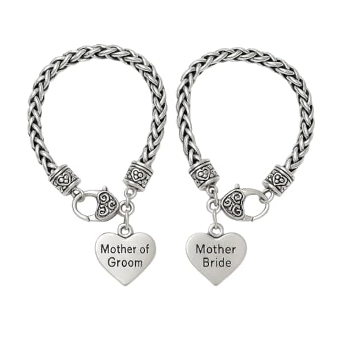 Infinity Collection Mother of the Bride & Mother of the Groom Gift Set - Mother of the Bride Bracelet & Mother of the Groom Bracelets, Wedding Party Gifts - Image 1