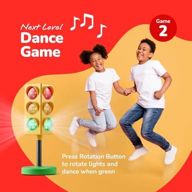 ArtCreativity Traffic Light - Teacher Classroom Must Haves Supplies, 8 Modes with Remote -Classroom Decor, Kindergarten Educational Lamp -Real Traffic Light Rotation Mode, Red Lights Green Lights Game - Image 7