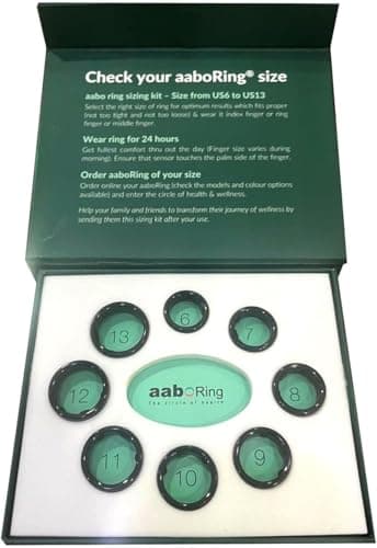 aabo aaboRing Sizing Kit for Finger - Try Before You Buy - Accurate Finger Fit for Adults - Choose from Sizes US 6 to US 13 - Wear-Test Fit for Comfort & Performance - Image 1