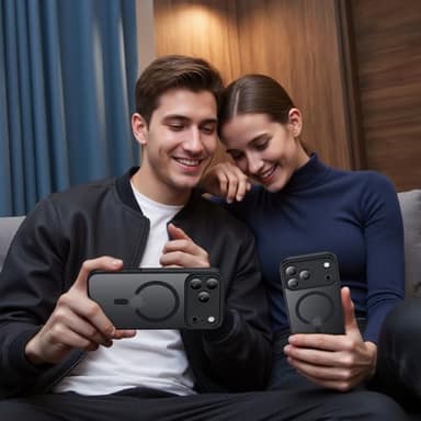 Symcele Designed for iPhone 17 Pro Max Case, Compatible with MagSafe, [Camera Protection] [15FT Military Drop Protection] Shockproof Translucent Matte Anti-Slip Phone Case, 6.9", Black - Image 9