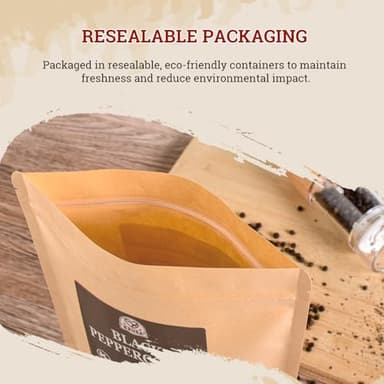 52USA Black Peppercorns, 12oz (Pack of 1), Peppercorns for Grinder Refill, Gluten-Free, Kosher, Whole Peppercorns, All Natural Black Pepper - Image 7