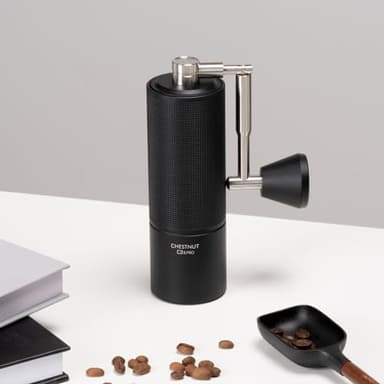 TIMEMORE Chestnut C3S Pro Manual Coffee Grinder, Stainless Steel S2C Conical Burr Coffee Grinder, Hand Coffee Grinder with Foldable Handle, Adjustable Grind Setting for Travel/Camping/Home, Black - Image 8