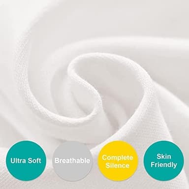 Bassinet Sheets Fit for Dream On Me Lacy, Delta Children Curve, Regalo Baby Basics™ Infant, Fisher Price, Simmons Kids(for Twins) and Safety 1st Bassinet,100% Cotton Sheet, 2 Pack, White - Image 4