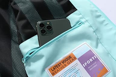 MOERDENG Women's Waterproof Rain Jacket Lightweight Raincoat Hooded Hiking Jacket Softshell Windbreaker - Image 6