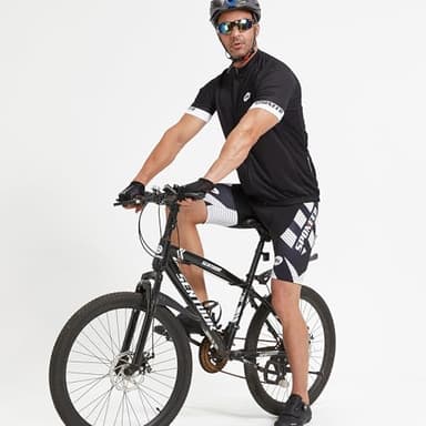 sponeed Men's Shorts for Biking Padding Cycling Pants Male Trainning Padded Road Bike Underwear US L White - Image 7