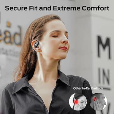 Monster Open Free AC100 Open Ear Headphones, Bluetooth 5.3 Wireless Earbuds with Earhooks, Immersive Stereo Sound by Dual Large Driver, Clear Talk, 30H Playtime,Waterproof Sport Earbuds for Running - Image 6