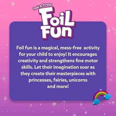 Skillmatics Foil Fun - Unicorns & Princesses, No Mess Art for Kids, Craft Kits & Christmas Fun Supplies, DIY Creative Activity, Travel Toys, Gifts for Ages 4, 5, 6, 7, 8, 9 - Image 9