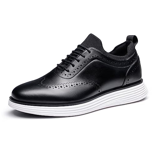 Bruno Marc Men's Dress Sneakers Oxfords Casual Formal Business Wingtip Brogue Shoes,Black,Size 13,SBOX2326M - Image 1