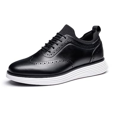 Bruno Marc Men's Dress Sneakers Oxfords Casual Formal Business Wingtip Brogue Shoes,Black,Size 13,SBOX2326M - Image 1