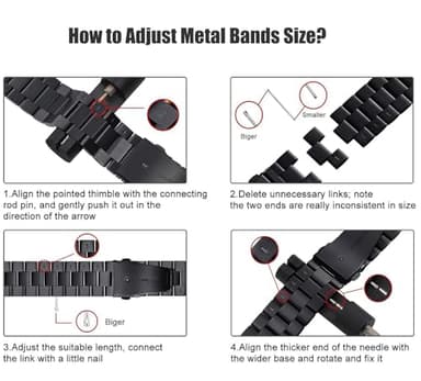 2 Pack Watch Link Removal Kit, Watch Band Tool Repair Kit, Resizing Tool for Watch Bracelet Adjustment & Replacement, Pin Remover for Sizing Strap with Extra Replacement - Image 5