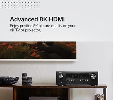Denon AVR-S670H 5.2 Ch Home Theater Receiver, 8K UHD HDMI Receiver (75W x 5), Streaming via Built-in HEOS Bluetooth & Wi-Fi, Dolby TrueHD, Dolby Pro Logic II DTS HD Surround Sound System for TV - Image 4