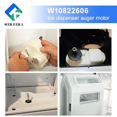 W10822606 Ice Dispenser Auger Motor Compatible with Whirlpool Refrigerator, 120 Volt 60HZ, Replace W10215646 W10271506 W11185741 W11298175 W11391787 - Image 7