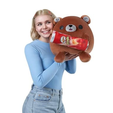 Snackles (Pringles) Bear Super Sized 14 inch Plush by ZURU, Ultra Soft Plush, Collectible Plush with Real Licensed Brands, Stuffed Animal - Image 3