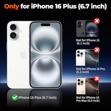 zapica Magnetic for iPhone 16 Plus Case, [Compatible with MagSafe] [Military Grade Drop Protection] Translucent Matte Shockproof Anti-Scratch Phone Case, Light Blue - Image 2