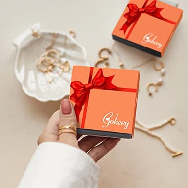 Gokeey Dainty Gold Ring Hand Chain Cubic Zirconia Bracelet Trendy 14K Gold Plated Hand Chains Bracelet for Women Simple Body Jewelry Set Trendy Birthday Gift - Image 6