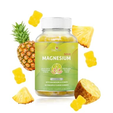 BeLive Magnesium Gummies 200mg - 60 Ct | Magnesium Glycinate Supplements for Relaxation, Stress Relief, and Sleep for Adults & Kids - Tasty and Tangy Pineapple Flavor - Image 8