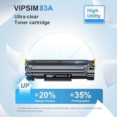 83A Toner Cartridge Black - Compatible Replacement for HP 83A CF283A Black Toner Cartridge 83X CF283X for HP Laserjet Pro MFP M125nw M201dw M225dw M255dn M201n Printer (4 Pack) - Image 4