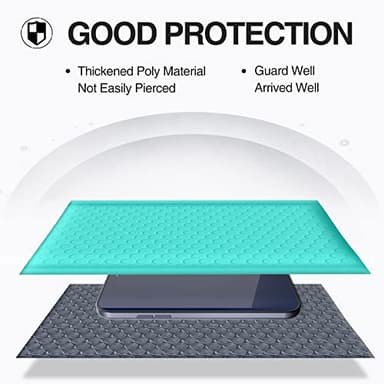 UCGOU Bubble Mailers 7.25x12 Inch Teal 25 Pack Usable Size 7.25x11 Padded Envelopes Small Business Opaque Packaging Self Seal Waterproof Boutique Bulk Shipping Bags for Jewelry Makeup Supplies #1 - Image 5
