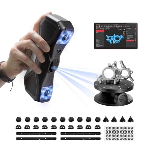 Revopoint MetroX 3D Scanner for 3D Printing, Handheld 3D Printer Scanner Blue Laser Scan, Metrology-Grade Precision 0.01mm for Metal Dark Object, Up to 60fps Speed, Support Windows macOS, Advanced - Image 1