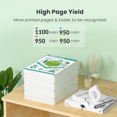 702XL Ink cartridges Combo Pack Remanufactured for Epson 702 Ink Cartridges for Epson 702 702XL for Epson Workforce Pro WF-3733 WF-3720 WF-3730 (Black, Cyan, Magenta, Yellow) - Image 3