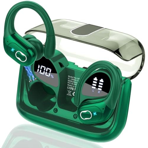 AI Translation Earbuds Real Time, 164 Language Translator Earbud 3-in-1 Bluetooth 5.4 Translator Earbuds with 6 Translation Modes, 75H Translators Headphones with APP for Travel Business, Dark Green - Image 1