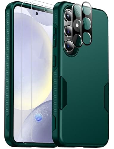 SPIDERCASE Designed for Samsung Galaxy S24 Plus Case, [10 FT Military Grade Drop Protection] Heavy Duty Shockproof Phone Case for Galaxy S24 Plus 2024, Dark Green - Image 1