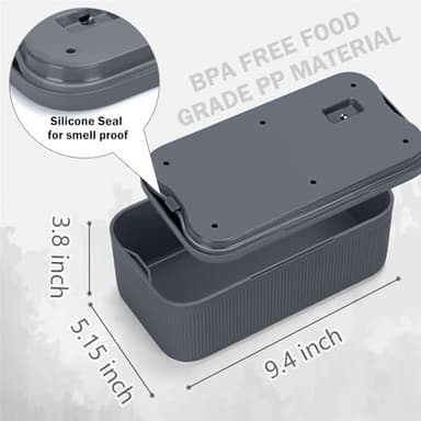 Lockable Storage Box,Medicine Lock Box Travel Case,Refrigerator Bin Container for Food,Medicines,Snacks,Locking Mobile Cell Phone Device Jail,Small Lockbox for Office,Home,School,Father Gift (Navy) - Image 7