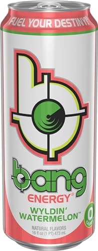 Bang Energy Wyldin’ Watermelon, Sugar-Free Energy Drink, 16-Ounce (Pack of 12) - Image 3
