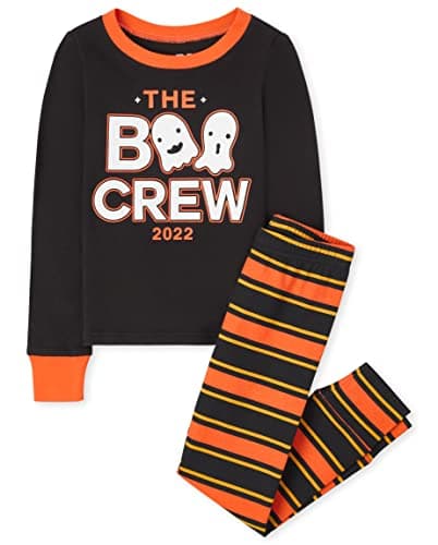 The Children's Place baby girls Family Matching Christmas Holiday Sets, Snug Fit 100% Cotton, Pajama Set, Hlwm Boo Crew, 5 US - Image 1